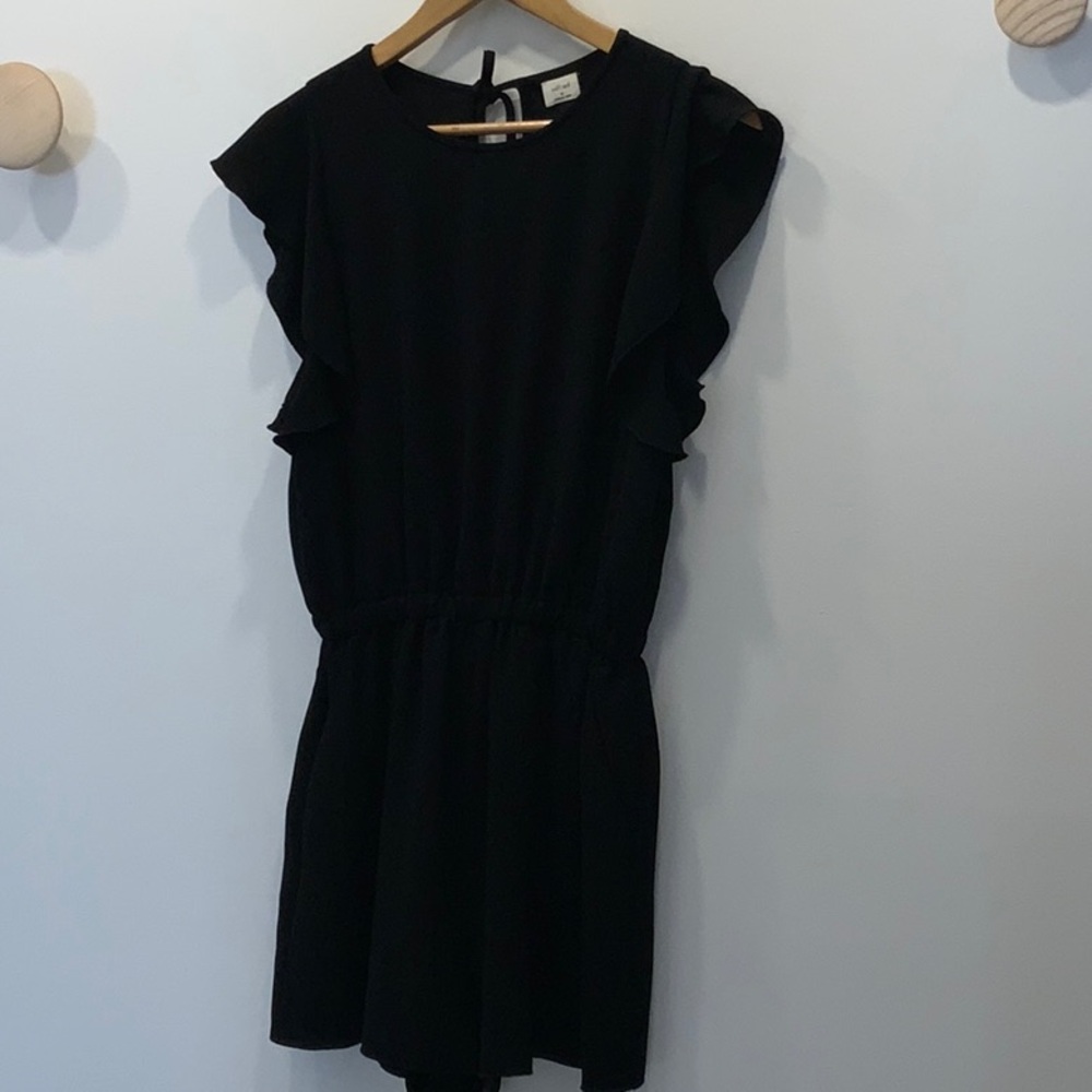 Wilfred M Elegant Black Ruffle Jumper